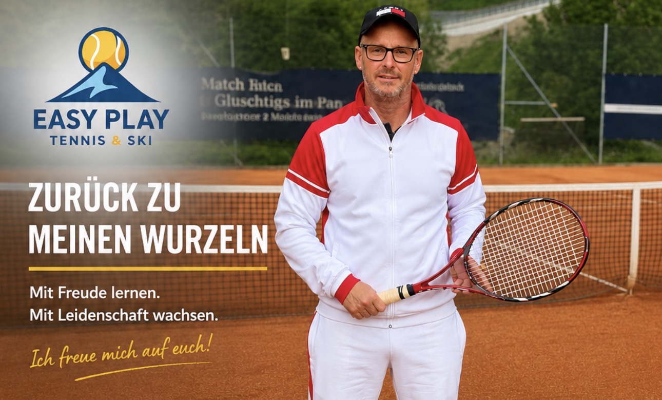 Gerhard Spitzer auf dem Tennisplatz
